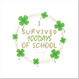 I Survived 100 Days Of School, Celebrate 100 Days Posters and Art